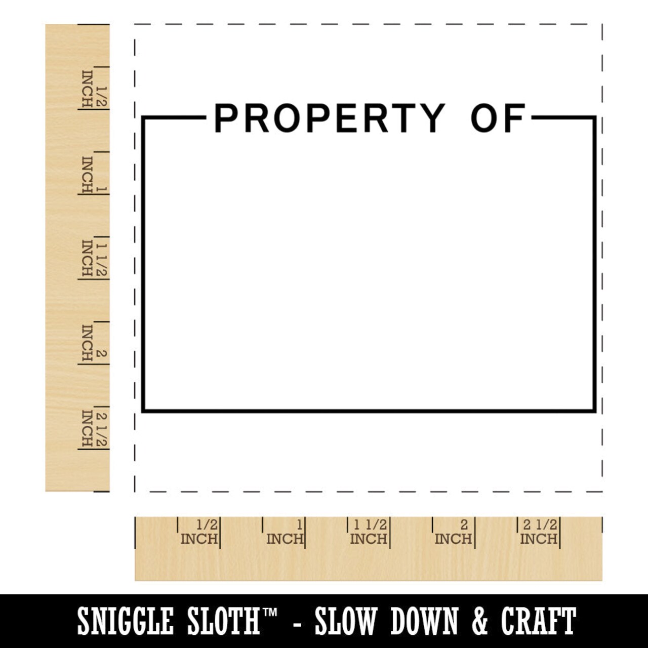 Simple Property of Label Square Rubber Stamp for Stamping Crafting
